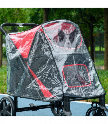 Rain Cover for Dog Pram Stroller Buggy, for Large, Medium Dogs with Rear Entry