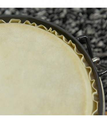 Wooden Bongo Drum Set w/ Sheepskin Drum Head 7.75" & 7" Tuning Wrench HOMCOM