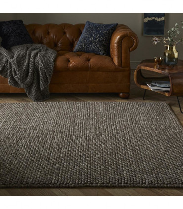 Delilah Wool Pebble 120x170cm Mottled Taupe Rug