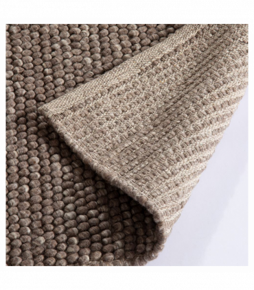 Delilah Wool Pebble 120x170cm Mottled Taupe Rug