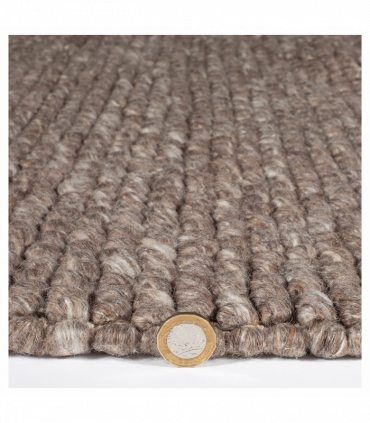 Delilah Wool Pebble 120x170cm Mottled Taupe Rug