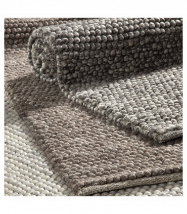 Delilah Wool Pebble 120x170cm Mottled Taupe Rug