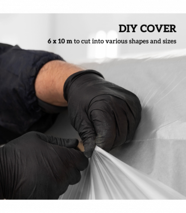 Outsunny 6 X 10m UV Resistant Waterproof Plastic Polytunnel Cover, Clear