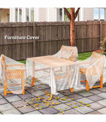 Outsunny 6 X 10m UV Resistant Waterproof Plastic Polytunnel Cover, Clear