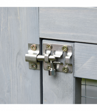 PawHut Wooden Cat House with Platforms, Cat Cage for Multiple Kittens