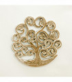 30CM HAND CARVED WOODEN TREE OF LIFE