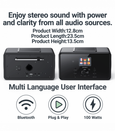 MAJORITY BARD MUSIC SYSTEM BLACK