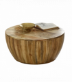 Surrey Solid Wood Drum Coffee Table