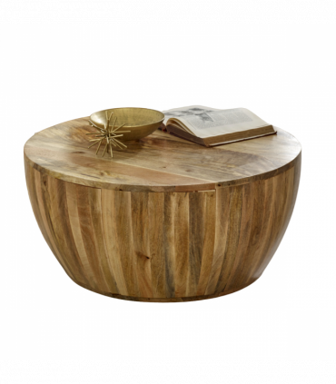 Surrey Solid Wood Drum Coffee Table
