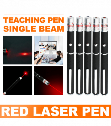 5 PCS Small Laser Pointer Pen 650nm Red Light Visible Beam 1mW For conference presentation