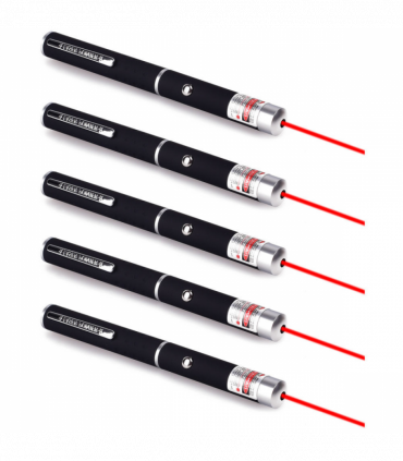 5 PCS Small Laser Pointer Pen 650nm Red Light Visible Beam 1mW For conference presentation