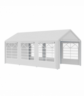 20 x 10  Car Tent Outdoor Car Canopy Shelter Water-Resistant Sidewall White