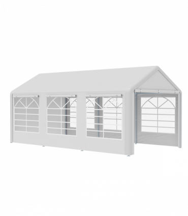 20 x 10  Car Tent Outdoor Car Canopy Shelter Water-Resistant Sidewall White