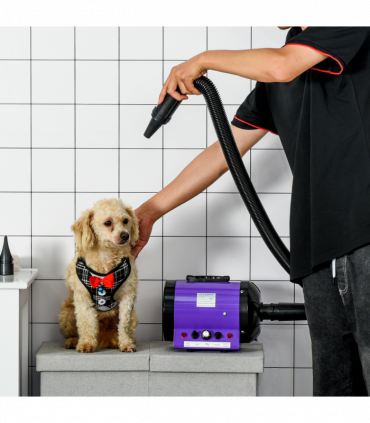 2800W Dog Hair Dryer Pet Grooming Blaster Blower Dryer 3 Nozzles Pawhut