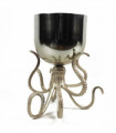 28cm Silver Metal Octopus Bowl Style Planter