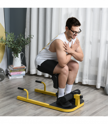 3 IN 1 Squat Machine Sit Up Push Up Gym Work Out Leg Exercise Adjustable