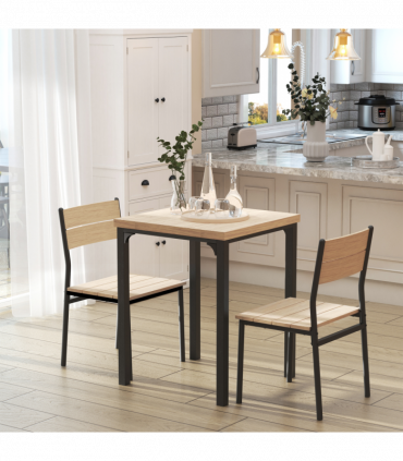 Dining Set with Metal Legs