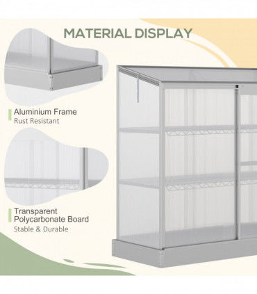 3 Tier Greenhouse Garden Cold Frame Plant Flower Growth 129.5L x 58W x 140H cm