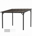 3 x 3(m) Pergola Kit Gazebo with UPF 50+ and Waterproof Polycarbonate Roof