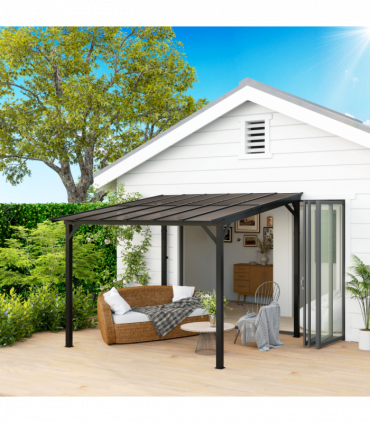 3 x 3(m) Pergola Kit Gazebo with UPF 50+ and Waterproof Polycarbonate Roof