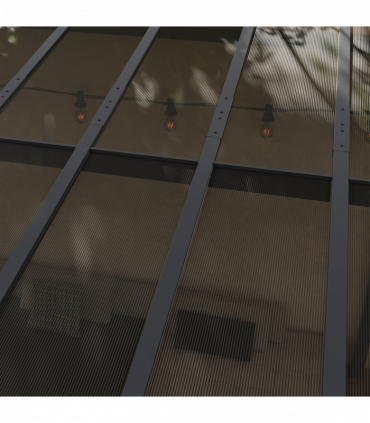 3 x 3(m) Pergola Kit Gazebo with UPF 50+ and Waterproof Polycarbonate Roof