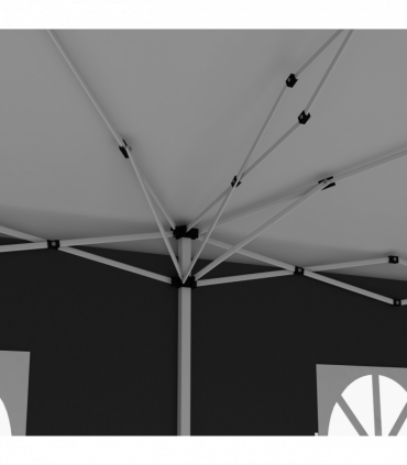 3 x 6m Pop Up Gazebo Height Adjustable Party Tent w/ Storage Bag Black