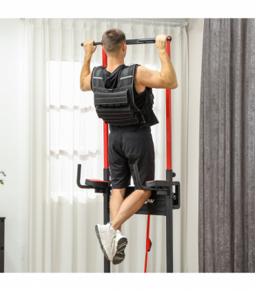 30KG Adjustable Weighted Vest with 30 Metal Weights, Running Weight Vest