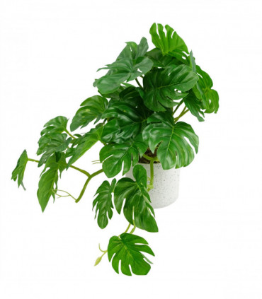 30cm Artificial Green Potted Monstera Trailing Plant