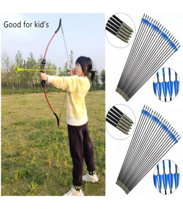 30x Fiberglass Archery Arrows for Compound&Recurve Bow Target Shooting Practice