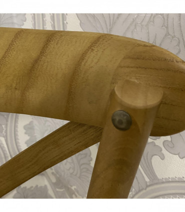 NATURAL FRENCH CROSS BACK CHAIR