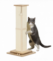 PawHut 87cm Cat Scratching Post 3 in 1 Cat Scratcher w/ Track Ball Toy