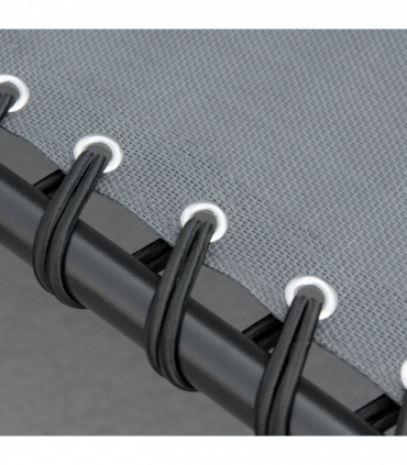 Portable Sun Lounger, Reclining Lounge Chair 5-position Adjustable Pillow Grey