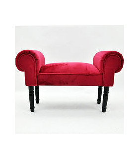RED VELVET WINDOW SEAT