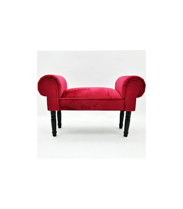 RED VELVET WINDOW SEAT