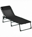 Sun Lounger Reclining Cot Foldable Folding Garden Chair Bed Relaxer Outsunny