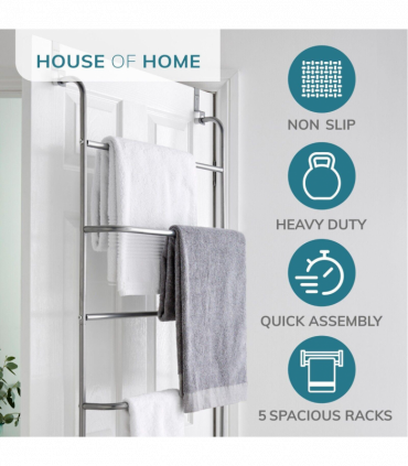 5 Tier Over Door Bar In Powder Coating