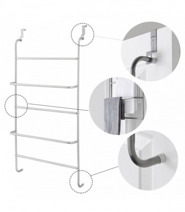 5 Tier Over Door Bar In Powder Coating