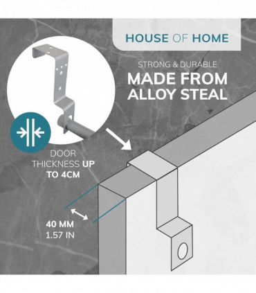 5 Tier Over Door Bar In Powder Coating