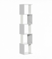5-Tier Bookshelf, Freestanding Bookcase Storage Shelving Light Grey