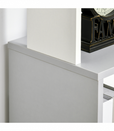 5-Tier Bookshelf, Freestanding Bookcase Storage Shelving Light Grey