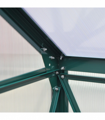Polycarbonate Dark green 190cm x 192cm x 201cm Walk-In Greenhouse Plant Grow