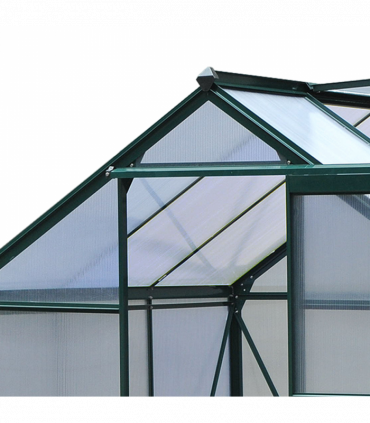 Polycarbonate Dark green 190cm x 192cm x 201cm Walk-In Greenhouse Plant Grow