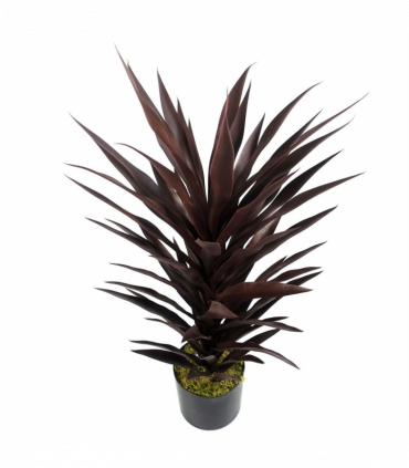 85cm Dark Red Yucca Plant Artificial