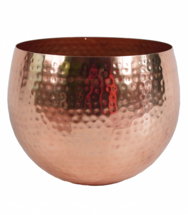 90cm Artificial Ficus Tree / Plant -Copper Metal Planter