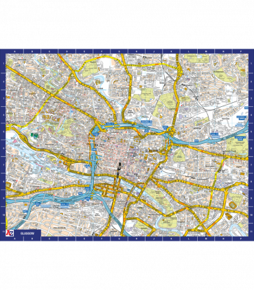A to Z Map of  Glasgow 1000 Piece Jigsaw