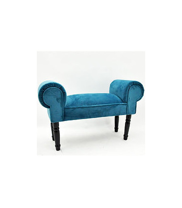 BLUE VELVET WINDOW SEAT