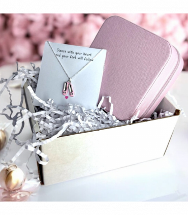 Ballet Shoes Necklace & Jewellery Box Gift Hamper | Girls Birthday | Gift For A Dancer | Dance Gifts | Girls Christmas Present | Gifts UK