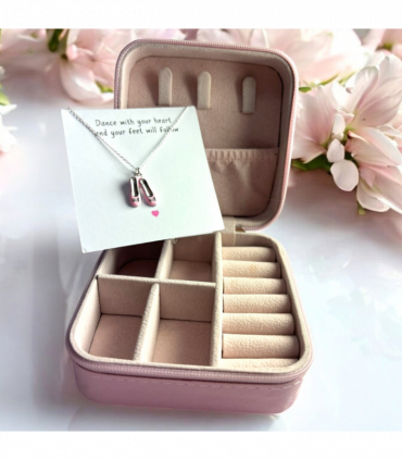 Ballet Shoes Necklace & Jewellery Box Gift Hamper | Girls Birthday | Gift For A Dancer | Dance Gifts | Girls Christmas Present | Gifts UK