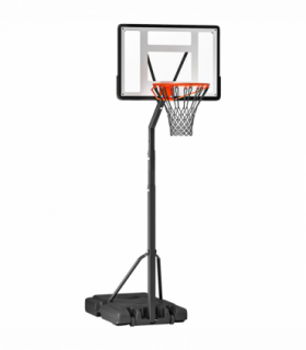 Basketball Hoop Freestanding 255-305cm Height Adjustable Stand  Wheels HOMCOM