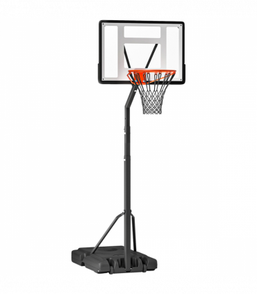 Basketball Hoop Freestanding 255-305cm Height Adjustable Stand  Wheels HOMCOM